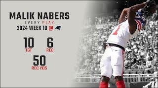 Malik Nabers Week 10 Replay: Every Target and Catch @ Carolina Panthers