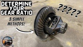 Gear Ratio - 3 Simple Methods to figure out what Gears you have!