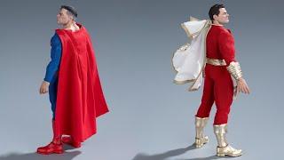 New Superman & Shazam action figures updated photo from Gong Studio.