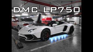 Lamborghini Aventador Carbon Fiber Front Hood and LP750 SV Bumper Facelift by DMC