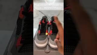 Properly LACED Jordan 4s #lace #jordan4s #sneakers #tutorial #correct #relatable #hiphop