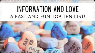 The Crossroads of INFORMATION & LOVE  |  A Top 10 List  |  Valentine to Information Science
