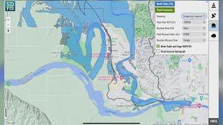 North Sioux City Flooding Maps With/Without Levee