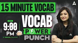 Most Important Vocabulary for Bank Exams | 15 Minute Vocab Show by Kinjal Gadhavi #2