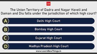 Dadra and Nagar Haveli and Daman and Diu Quiz | 15 Questions | Union Territories of India Quiz