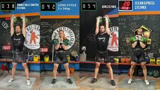 Four ways to get two kettlebells over your head by Denis Vasilev