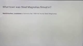 The Matt Griffith Show: Matthew Griffith’s Fun With Movies: Steel magnolias