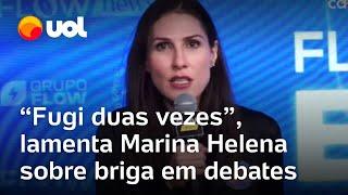 Marina Helena, que teve cadeira arremessada em Marçal, sobre briga em debate do Flow: 'Fugi 2 vezes'