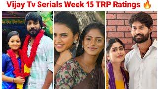 Vijay Tv Serial week 15 TRP Ratings || All Serials Week 15 TRP Ratings || Week 15 TRP Ratings 