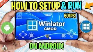 NEW  WINLATOR CMOD GLIBC - SETUP/SETTINGS/GAMEPLAY | BEST WINDOWS EMULATOR ANDROID