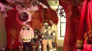 Orange County house damaged by fire