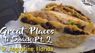 ST. AUGUSTINE, FLORIDA 2020 | Great places to snack Part 2!  Dole Whips, UFO's and more!