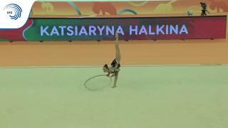 Katsiaryna HALKINA (BLR) - 2018 Rhythmic Europeans, all around final hoop