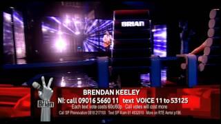 Brendan Keeley - The Whole Of The Moon - Live Show 1, Team Brian