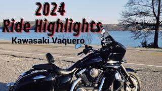 2024 Motorcycle Highlights on My Kawasaki Vaquero| THANK YOU ALL FOR SUPPORTING! #motorcycle #bagger