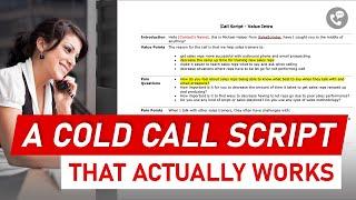 Cold Call Script for Financial Advisors