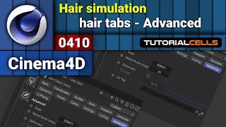 0410. hair simulation ( advanced tab, hair Deformers ) in cinema 4d
