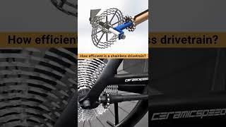 Chainless is 99% efficient compared to a conventional chain drivetrain  #cad #bicycle