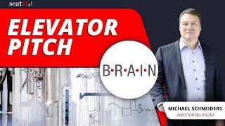 BRAIN BIOTECH AG | Elevator Pitch | Michael Schneiders, Investor Relations