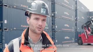 Kalmar Eco Reachstacker at Broekman Logistics in the Netherlands (English subtitles)