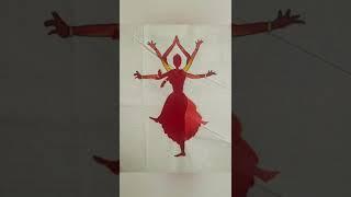 Nartaki Collection Handpainted Dancer Tote Bag | Made to order | Juikari - Where Fashion meets Art