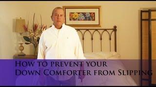 How to prevent your Down Comforter from slipping inside your Duvet Cover! (www.verolinens.com)