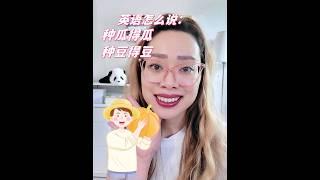 善恶有报，种瓜得瓜种豆得豆英语怎么说？