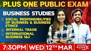 Plus One Public Exam | Business Studies | Chapter : 6, 10, 11, 12 | Exam Winner