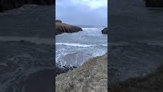 STORM SURGE up a beach in the Outer Hebrides!