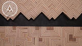 NEW Patterned Plywood Designs | Alpine, Descending Square, Square Weave, and Double Weave