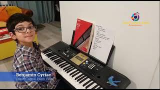 Piano Initial Digital Trinity Exam Video Benjamin Cyriac