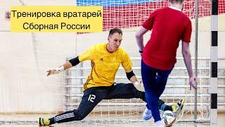 Тренировка вратарей сборной России по футзалу (мини-футболу) | futsal goalkeeper training