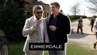 Ryan Hawley and Danny Miller Are Reunited | Emmerdale