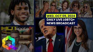 Wednesday, October 9, 2024 Daily LIVE LGBTQ+ News Broadcast | Queer News Tonight