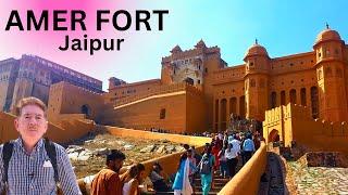 Amer Fort Jaipur Detailed Tour With Guide In Hindi | आमेर किला Ambar Palace | Amer Fort History