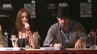 TRIAGE - Seville Press Conference - Colin Farrell, Paz Vega, Christopher Lee