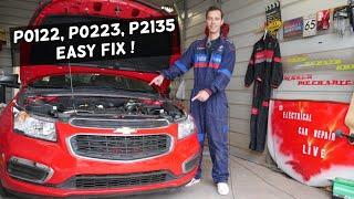 FIX CODE P0122 P0223 P2135 THROTTLE PEDAL POSITION SENSOR CHEVY, CHEVROLET, GMC, BUICK, CADILLAC