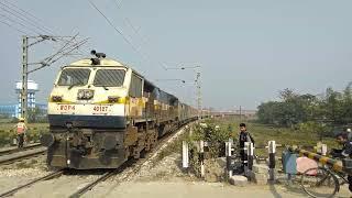 Dibrugarh - New delhi Rajdhani Express full speed 130km/h