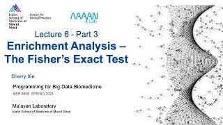 BSR6806 - Lecture 6 - Part 3 - The Fisher's Exact Test - Sherry Xie - ISMMS - Spring 2024
