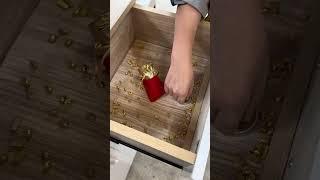 Shoe cabinet has a hidden money #woodworking #diy #asmr #viralshort #money #shorts