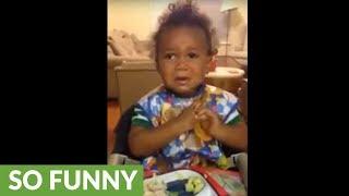 Baby throws temper tantrum when denied Coca-Cola