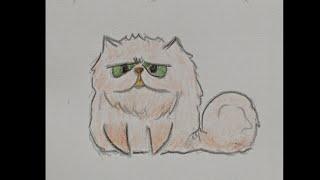 Daily Cat Drawings - (How to draw a Cat) / #cat #cats #drawing