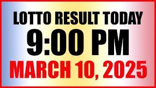 Lotto Result Today 9pm Draw March 10, 2025 Swertres Ez2 Pcso