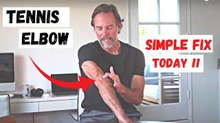 5 Minute Tennis Elbow Fix!!  At Home!!