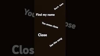 Find my name ?? Guys #rap #music