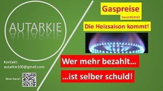 Gaspreise - Wer mehr bezahlt ist selber schuld!  Autarkie - Folge 366