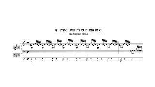 Krebs - Krebs-WV 405, Prelude & Fugue in D minor w/ score