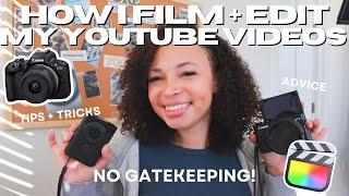 HOW I EDIT + FILM ALL MY VIDEOS! *no gatekeeping around here* (2023) | aliyah simone