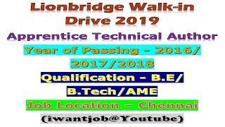 Lionbridge Walk-in Drive 2019....