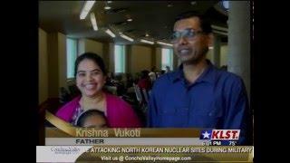 Akash Vukoti - Story - Scripps Spelling Bee Champion - Local CBS News Channel KLST 03072016 @ 6 P M